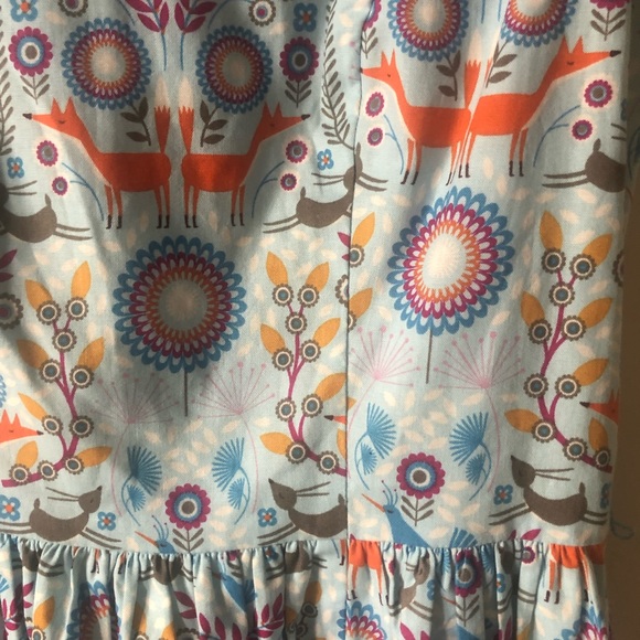 ❤️ModCloth Woodland Animal Print Dress Pockets Hand In Craft XS - Picture 4 of 8